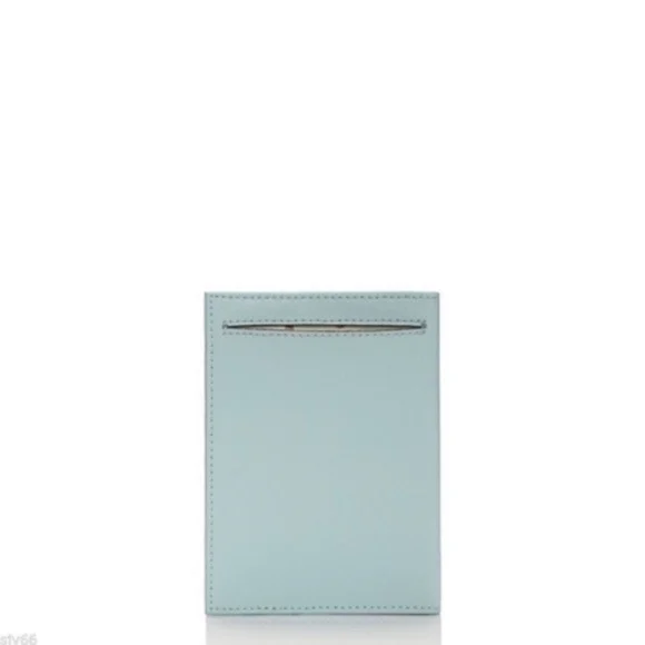 Brand New KATE SPADE Passport Holder VERY RARE!! Light Pale Cy Blue NWT! - Picture 4 of 7